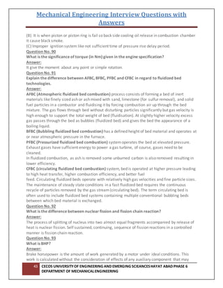 Interview questions with answers on mechanical design | DOCX