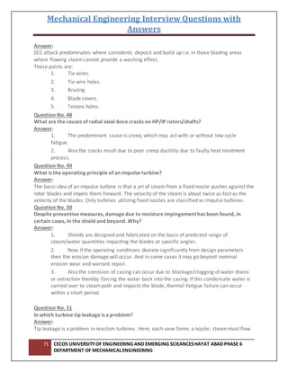 Interview questions with answers on mechanical design | DOCX