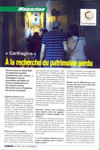Interview Carthagina Réalité 