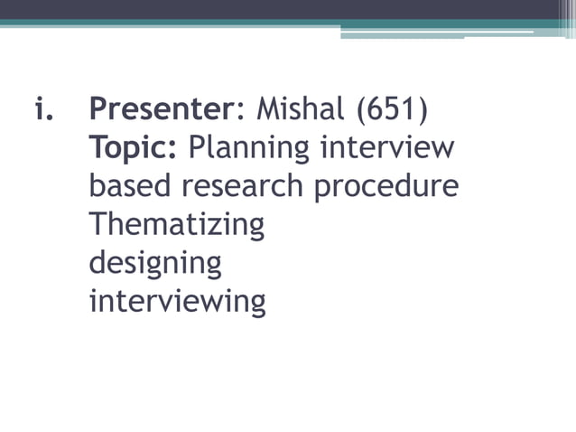 Interview research method in qualitative research methods | PPT