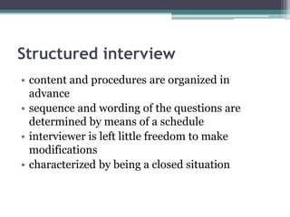 Interview research method in qualitative research methods | PPTX