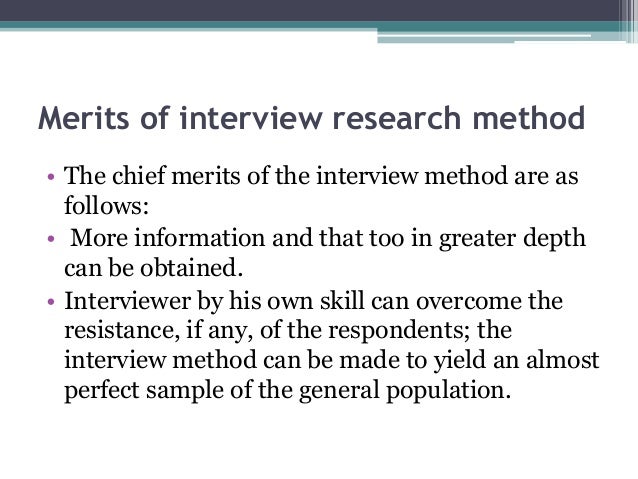 Interview research method in qualitative research methods