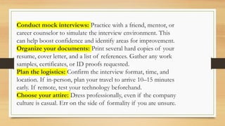 Comprehensive Guide to Interview Types and Preparation Strategies | PPTX