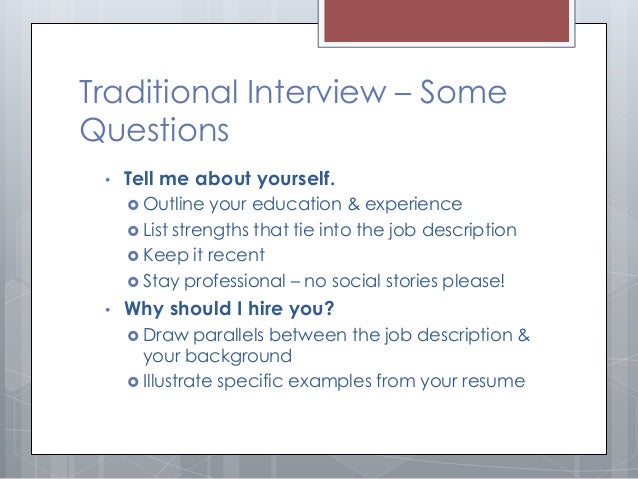 interviews 101 for blackboard tell us about your educational background