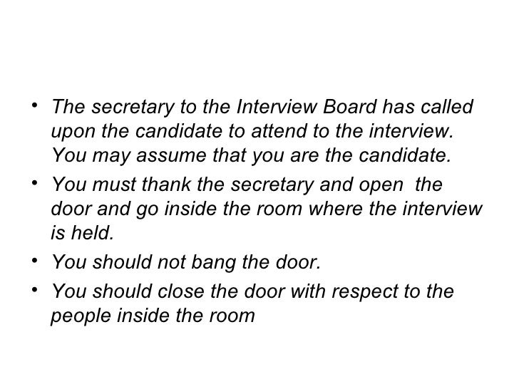 interview scenario