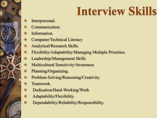 Interview skills | PPTX