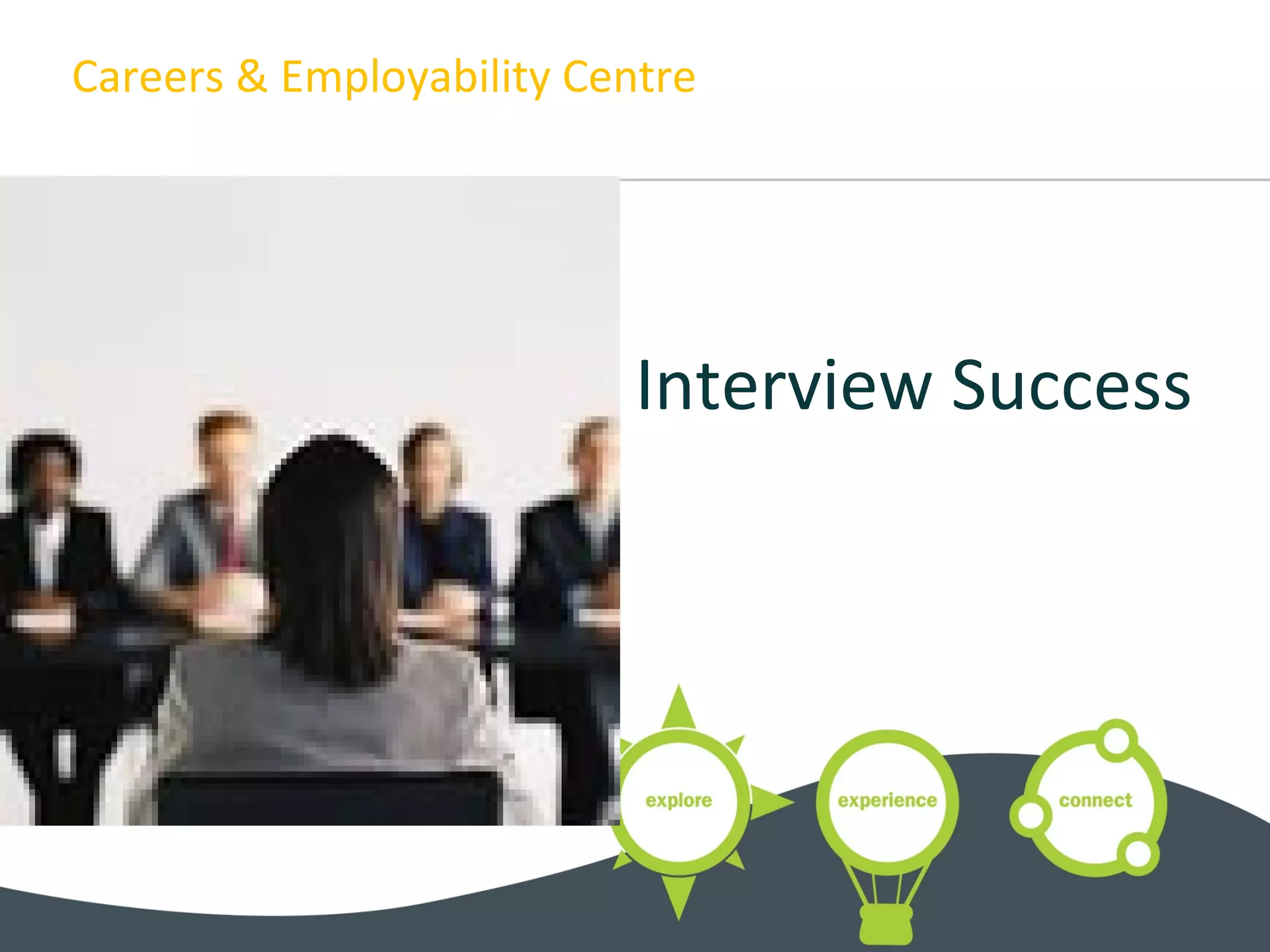Careers & Employability Centre
Interview Success
 