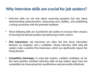 Mastering Interview Skills: Your Comprehensive Guide to Job Success | PPTX