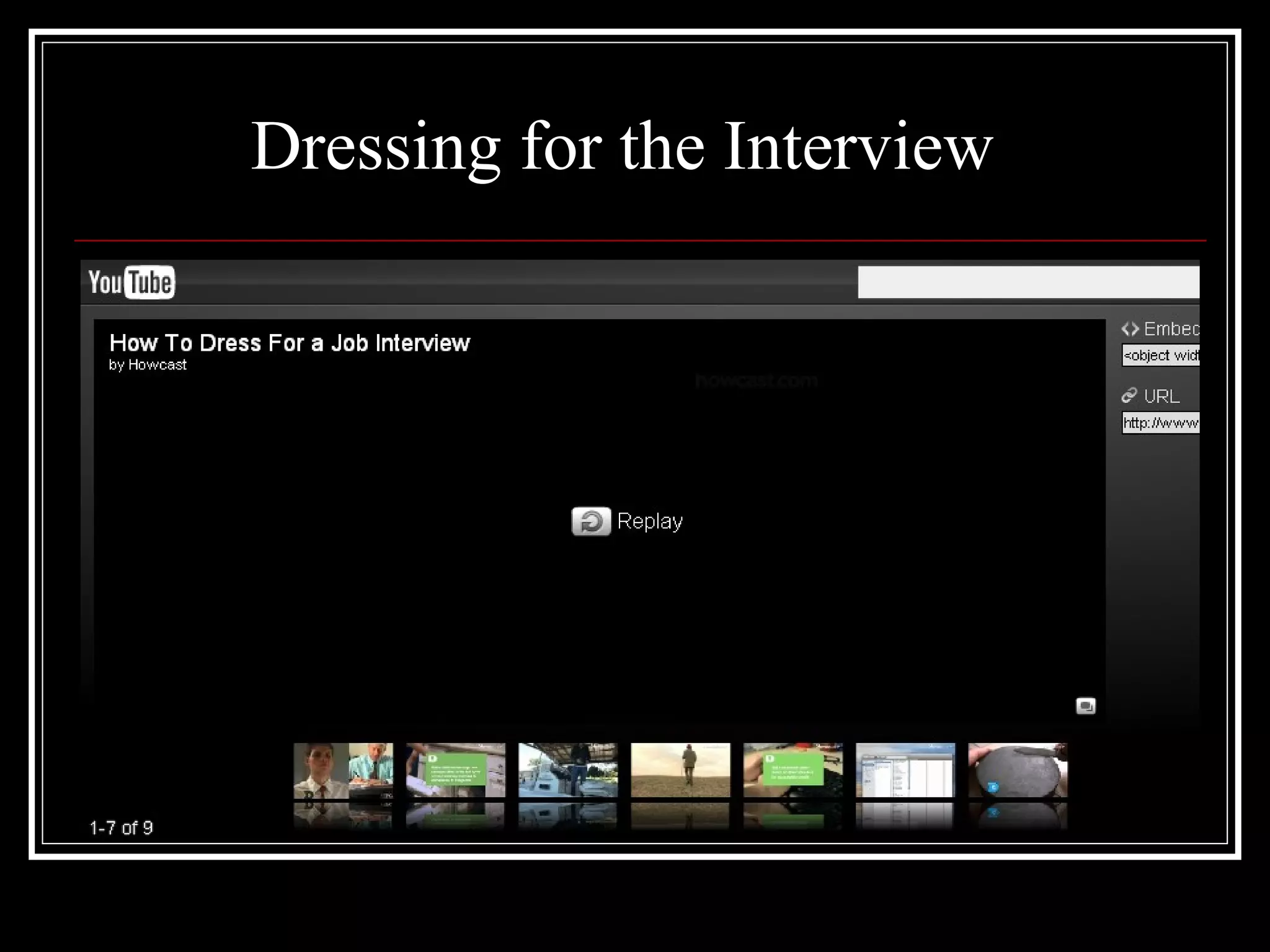 Dressing for the Interview 