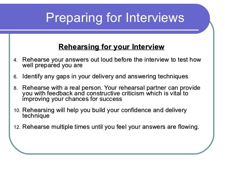 how to interview well