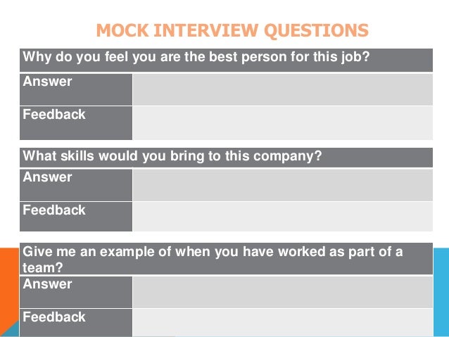 what skills do you bring to the job