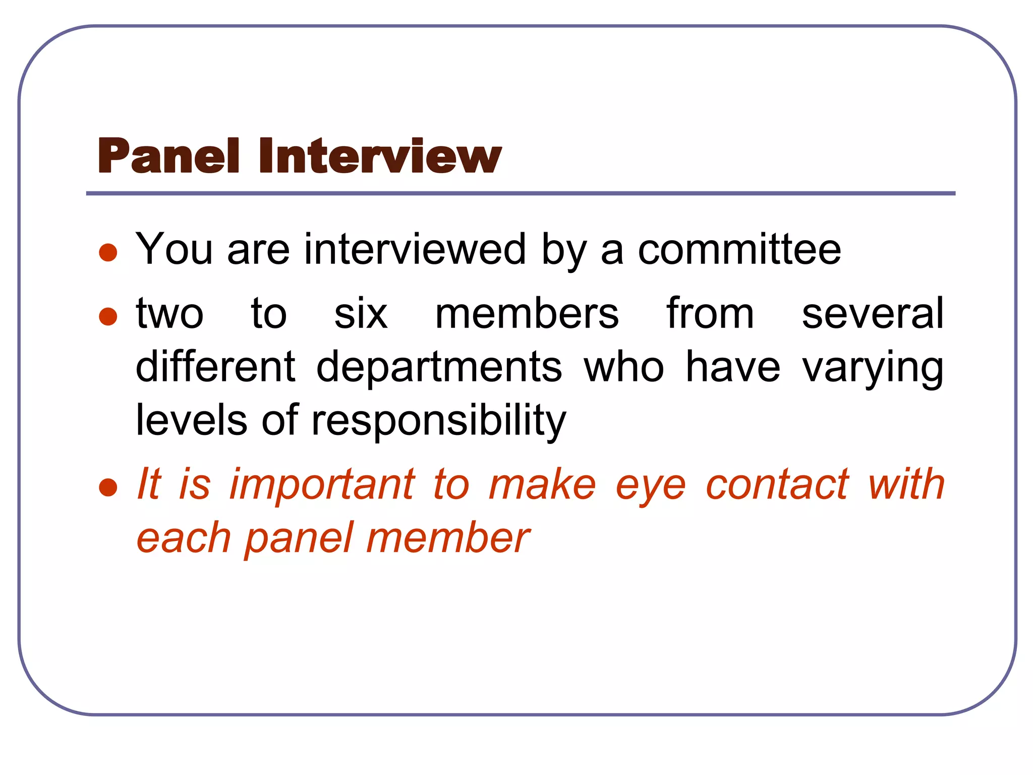 Interview skills sangamner college | PPTX