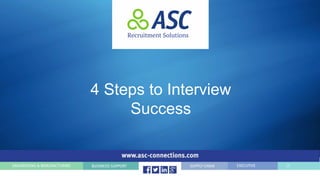 4 Steps to Interview
Success
 