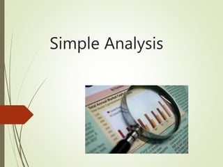 Simple Analysis
 