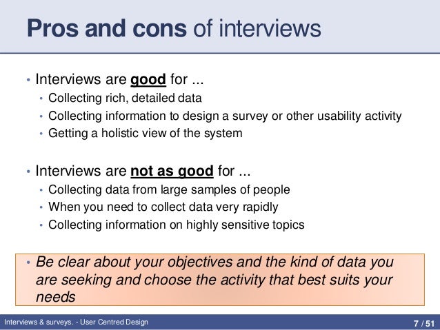 user centered design interviews amp surveys advantages of structured interviews
