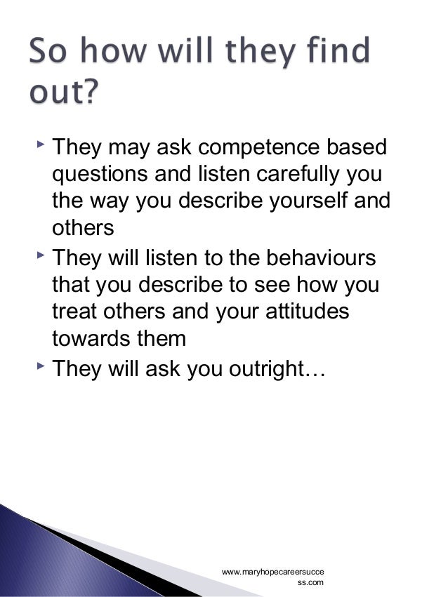 personality based interview questions