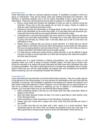 Interview success stories | PDF