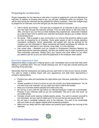 Interview success stories | PDF