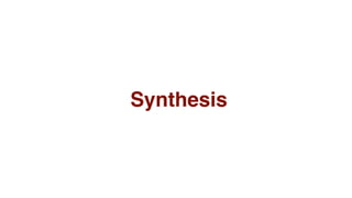  Synthesis
 