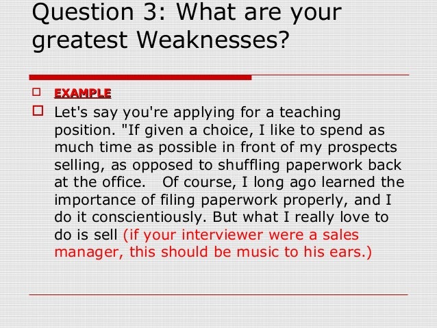 job interview strength weakness examples idea gallery weaknesses in a job interview examples