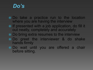 Interview techniques ppt | PPTX