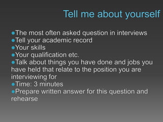 Interview techniques ppt | PPTX
