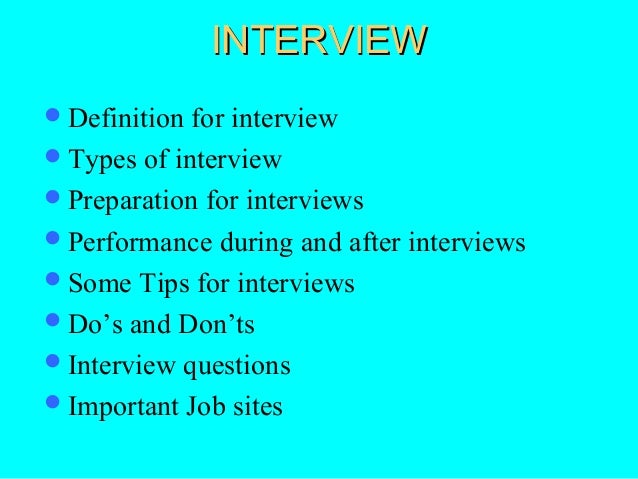 Interviewtechniques Ppt
