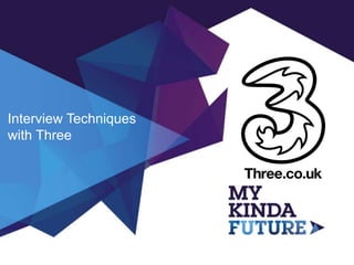 Interview Techniques
with Three
 