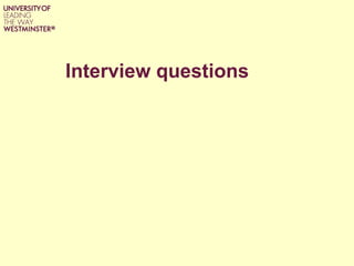 Interview questions 