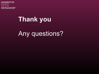 Thank you
Any questions?
 