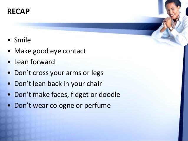 Top Ten Body Language Tips