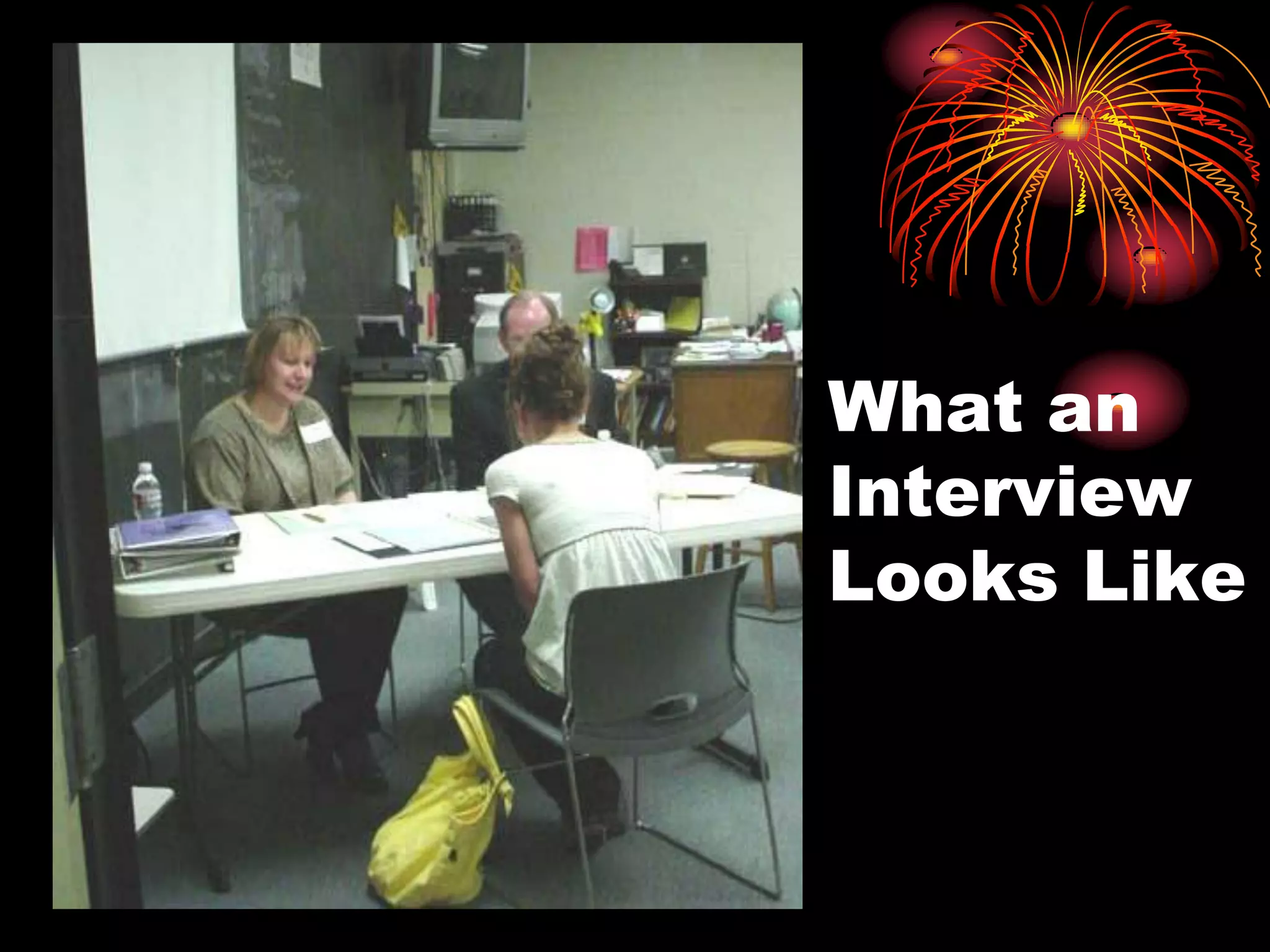 What an
Interview
Looks Like
 