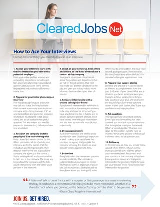 How to Ace Your Interviews