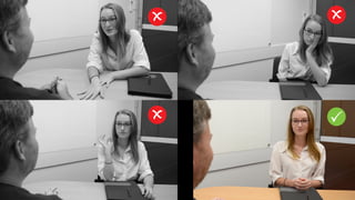 Sometimes you might not get the
chance to meet your interviewer in
person, but body language is still
important during phone interviews.
7.
Phone interview? How
you look is still important
 