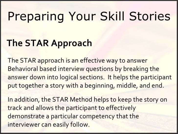 star based interview questions