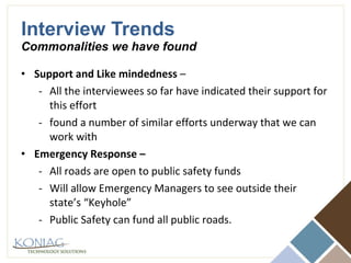 Interview Trends Commonalities we have found ,[object Object],[object Object],[object Object],[object Object],[object Object],[object Object],[object Object]