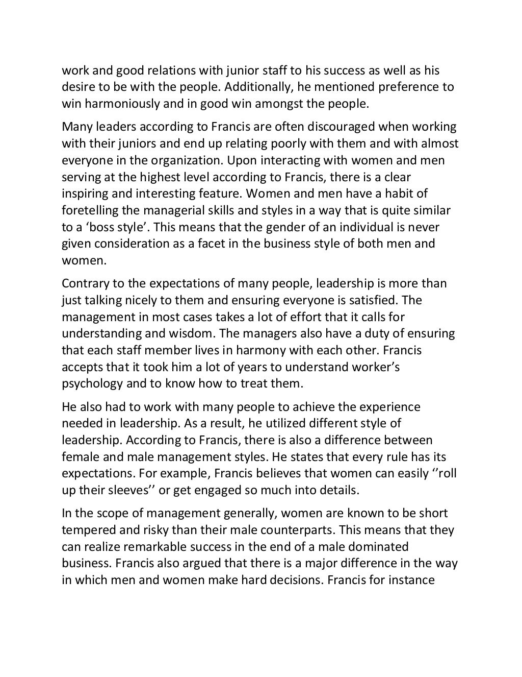 Short essay about job interview image