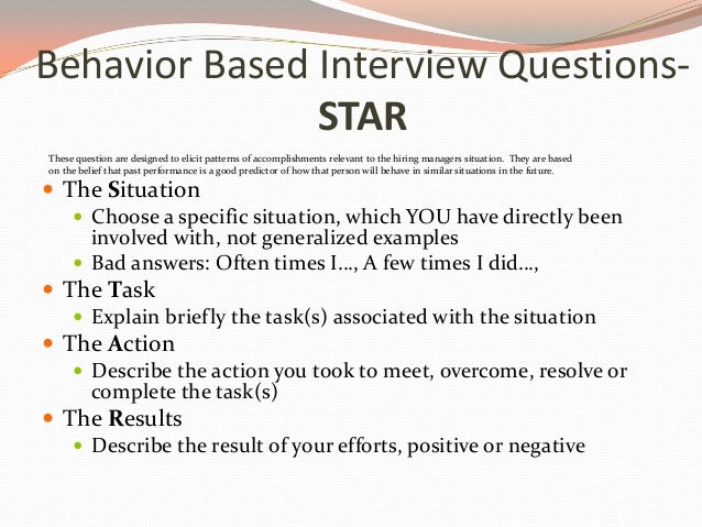 situation based interview
