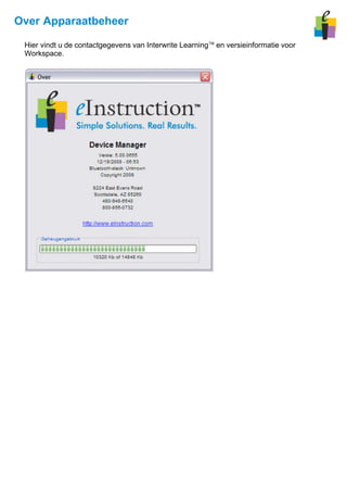 Interwrite Device Manager handleidingen | PDF