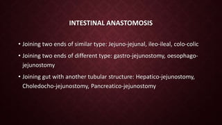 Intestinal anastomosis and staplers | PPTX