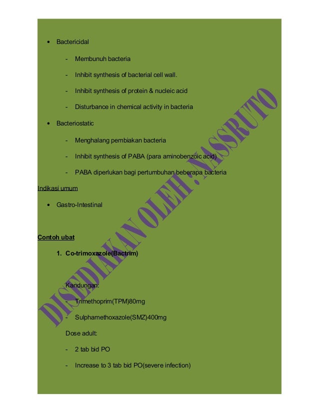 Intestinal Antibiotics & Sulfonamides