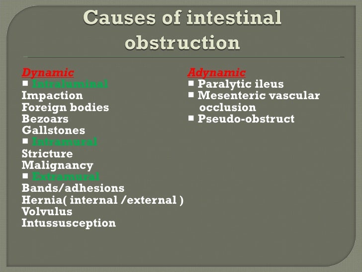 Intestinal Obstruction intestinal-obstruction