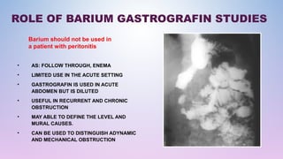 Bari Injection Intestinal obstruction | PPT