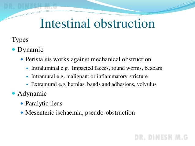 Types of ileus