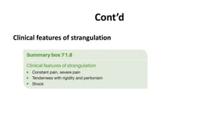 Cont’d
Clinical features of strangulation
 