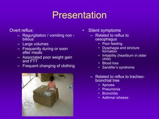 Sandifer Reflex Intestinal pathologies in pediatrics surgery | PPT