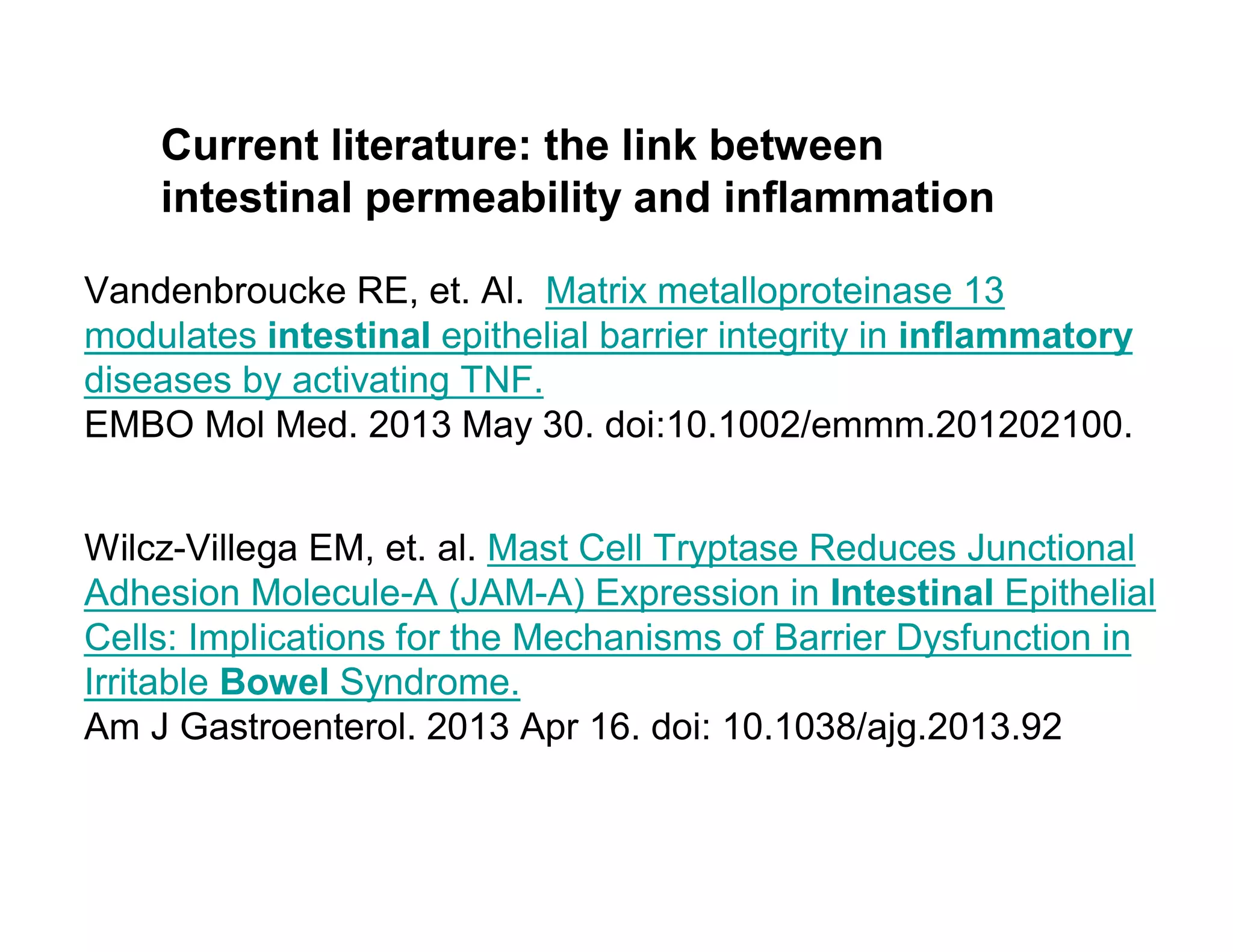 LEAKY GUT Intestinal permeability | PDF