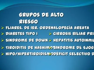  Fenómenos inmunológicos    - Inmunidad innata    - linfocitos T gluten reactivos específicos    - Inmunización activa contra el gluten    - Desarrollo de autoinmunidad