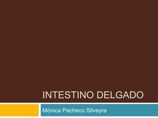 INTESTINO DELGADO
Mónica Pacheco Silveyra
 
