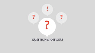 ! 
? ? 
QUESTION & ANSWERS 
 